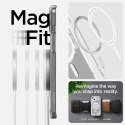Etui Spigen Ultra Hybrid Mag z MagSafe na iPhone 15 Plus - białe (wzór Zero One)