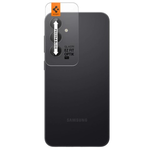 Osłona aparatu Spigen Glas.tR EZ Fit Optik Camera Protector na Samsung Galaxy S23 FE - czarna 2 szt.