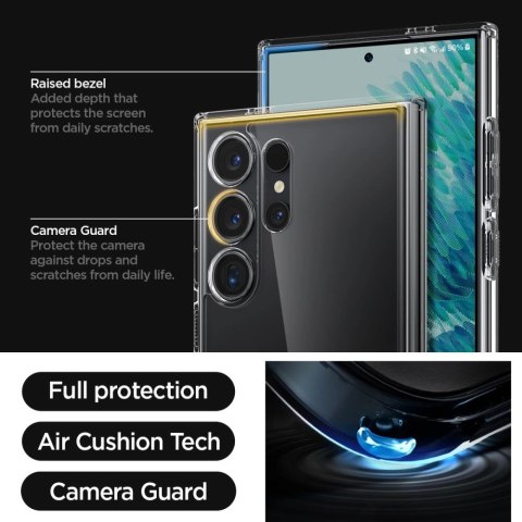 Etui Spigen Ultra Hybrid na Samsung Galaxy S24 Ultra - przezroczyste