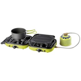Kuchenka turystyczna na kemping podwójna DUAL COMPACT + GRILL
