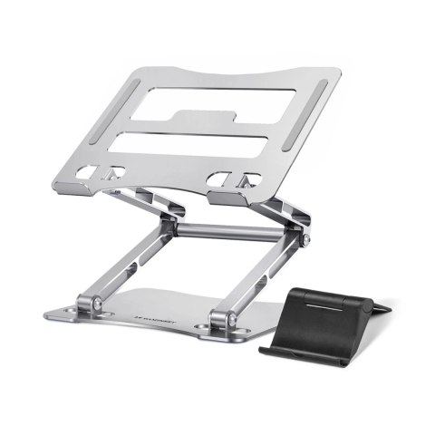 Podstawka pod laptopa, tablet Wozinsky WRS-CPY75DSS aluminiowa + Gratis! podstawka do smartfona - srebrna