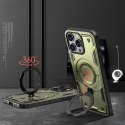 Etui Hybrid Armor Trendy z MagSafe na iPhone 16 Pro - zielone