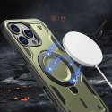 Etui Hybrid Armor Trendy z MagSafe na iPhone 16 Pro - zielone