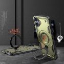 Etui Hybrid Armor Trendy z MagSafe na iPhone 16 - zielone
