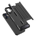 Etui Hybrid Armor pancerne na iPhone 16 Plus - czarne