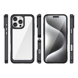 Etui Outer Space Case z żelową ramką do iPhone 16 Pro Max - czarne