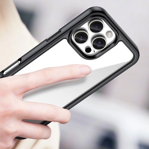Etui Outer Space Case z żelową ramką do iPhone 16 Pro - czarne