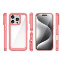 Etui Outer Space Case z żelową ramką do iPhone 16 Pro - czerwone