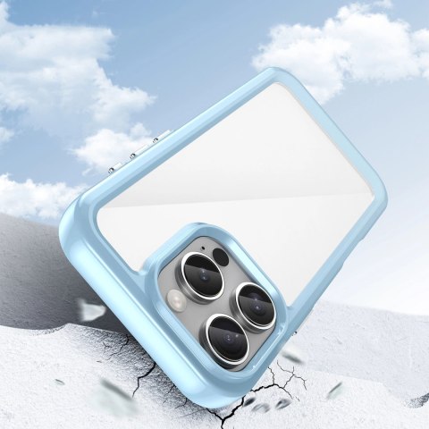 Etui Outer Space Case z żelową ramką do iPhone 16 Pro - niebieskie
