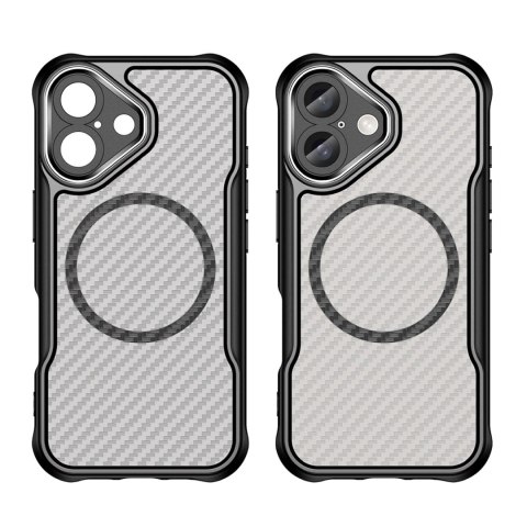Etui silikonowe Leading Series MagSafe do iPhone 16 Plus - czarne