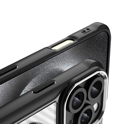 Etui silikonowe Leading Series MagSafe do iPhone 16 Pro Max - czarne
