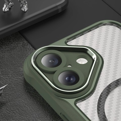 Etui silikonowe Leading Series MagSafe do iPhone 16 - zielone