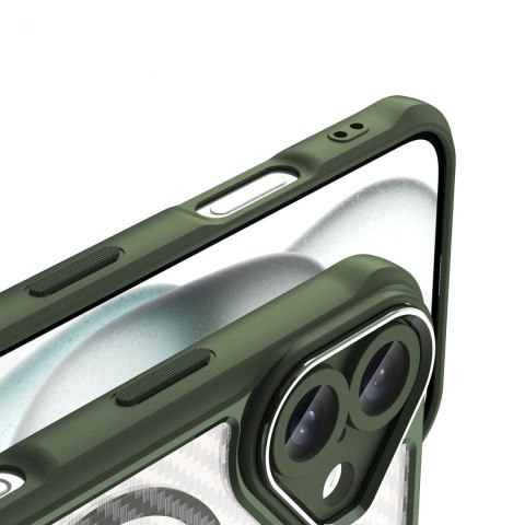Etui silikonowe Leading Series MagSafe do iPhone 16 - zielone