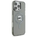 Etui Karl Lagerfeld IML Metal Karl Head MagSafe na iPhone 16 Pro - czarne