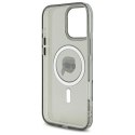 Etui Karl Lagerfeld IML Metal Karl Head MagSafe na iPhone 16 Pro - czarne