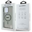 Etui Karl Lagerfeld IML Metal Karl Head MagSafe na iPhone 16 Pro - czarne
