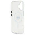 Etui Karl Lagerfeld IML Metal Karl Head MagSafe na iPhone 16 - białe
