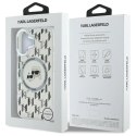 Etui Karl Lagerfeld IML Monogram Karl & Choupette Head MagSafe na iPhone 16 - przezroczyste