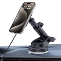 Uchwyt samochodowy z ładowarką 15W Tech-Protect MM15W-V6 z MagSafe na deskę rozdzielczą i kratkę nawiewu - czarny