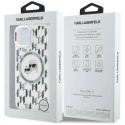 Etui Karl Lagerfeld IML Monogram Karl & Choupette Head MagSafe na iPhone 15 - przezroczyste