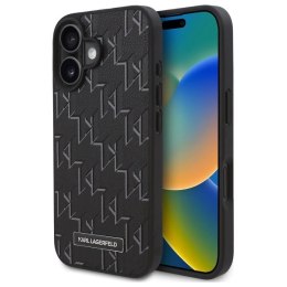 Etui Karl Lagerfeld Hot Stamp Magsafe na iPhone 16 - czarne