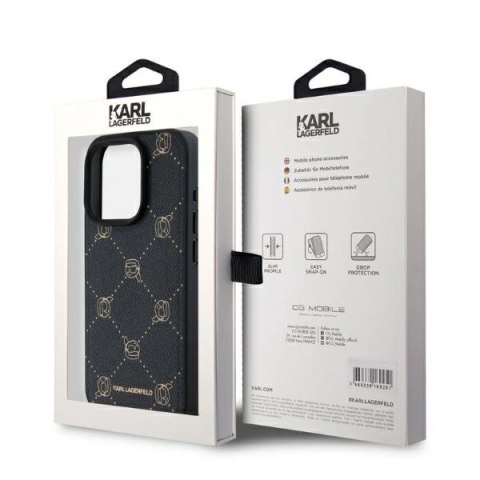 Etui Karl Lagerfeld Magsafe Karl Head na iPhone 15 Pro Max - czarne