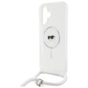 Etui Karl Lagerfeld Crossbody IML Karl Head Magsafe na iPhone 16 - przezroczyste
