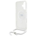 Etui Karl Lagerfeld Crossbody IML Karl Head Magsafe na iPhone 16 - przezroczyste