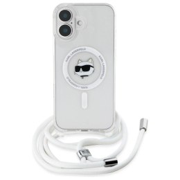 Etui Karl Lagerfeld IML Choupette Head & Cord Magsafe na iPhone 16 - przezroczyste