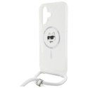 Etui Karl Lagerfeld IML Choupette Head & Cord Magsafe na iPhone 16 - przezroczyste