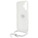 Etui Karl Lagerfeld IML Choupette Head & Cord Magsafe na iPhone 16 - przezroczyste
