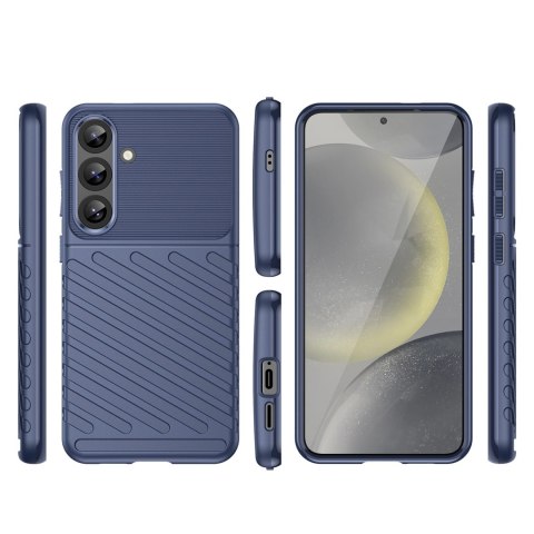 Thunder Case etui do Samsung Galaxy S25+ silikonowy pancerny pokrowiec- niebieskie