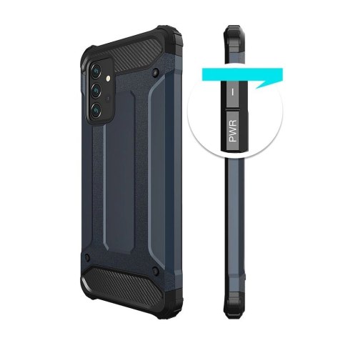 Pancerne hybrydowe etui Hybrid Armor pokrowiec na Samsung Galaxy A36 - srebrne