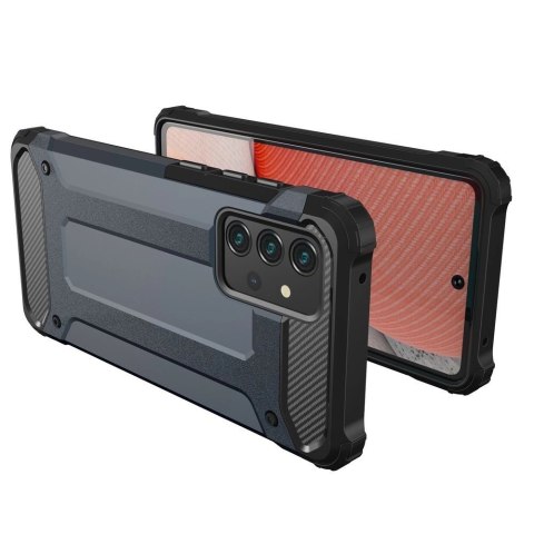 Pancerne hybrydowe etui Hybrid Armor pokrowiec na Samsung Galaxy A36 - srebrne