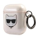 Etui Karl Lagerfeld Glitter Choupette na AirPods 1 / 2 - złote