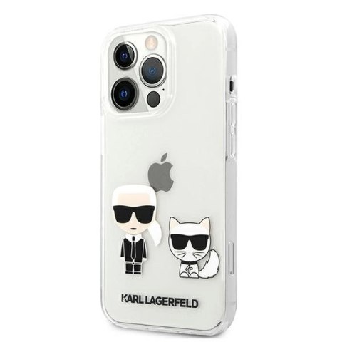 Etui Karl Lagerfeld Karl & Choupette na iPhone 13 Pro Max 6,7" - przezroczyste