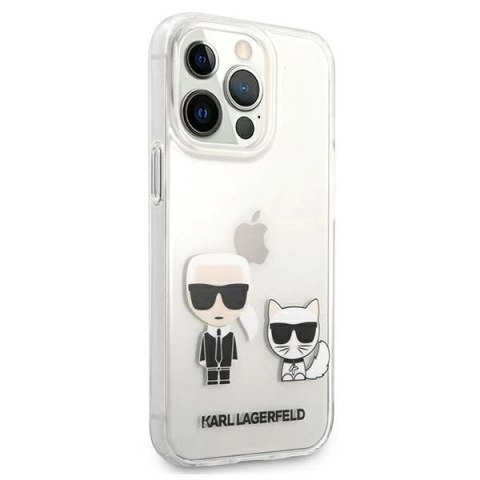 Etui Karl Lagerfeld Karl & Choupette na iPhone 13 Pro Max 6,7" - przezroczyste