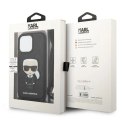 Etui Karl Lagerfeld Leather Monogram Patch and Cord Iconik na iPhone 13 Pro / 13 - czarne