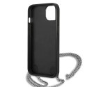 Etui Karl Lagerfeld Leather Textured and Chain na iPhone 13 / 14 / 15 6,1" - czarne