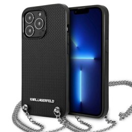 Etui Karl Lagerfeld Leather Textured and Chain na iPhone 13 Pro Max 6,7