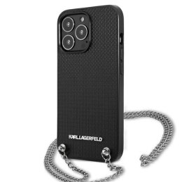 Etui Karl Lagerfeld Leather Textured and Chain na iPhone 13 Pro Max 6,7