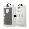 Etui Karl Lagerfeld Leather Textured and Chain na iPhone 13 Pro Max 6,7" - czarne