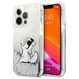 Etui Karl Lagerfeld Liquid Glitter Choupette Fun na iPhone 13 Pro Max 6,7
