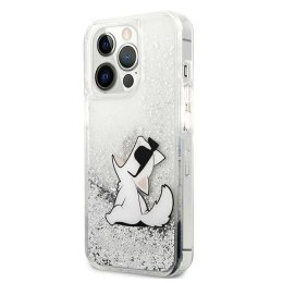Etui Karl Lagerfeld Liquid Glitter Choupette Fun na iPhone 13 Pro Max 6,7