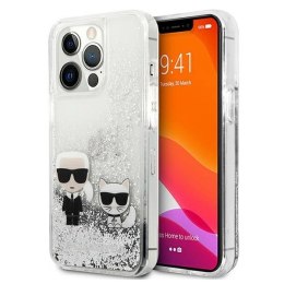 Etui Karl Lagerfeld Liquid Glitter Karl&Choupette na iPhone 13 Pro Max 6,7