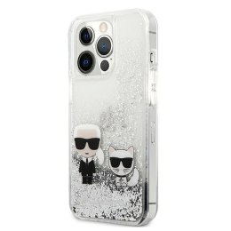Etui Karl Lagerfeld Liquid Glitter Karl&Choupette na iPhone 13 Pro Max 6,7