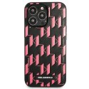 Etui Karl Lagerfeld Monogram Plaque na iPhone 13 Pro Max 6,7" - różowe