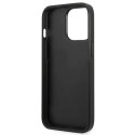 Etui Karl Lagerfeld Saffiano Plaque na iPhone 13 Pro Max 6,7" - srebrne