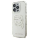 Etui Karl Lagerfeld IML Rhinestones Karl Head na iPhone 16 Pro Max 6.9" - przezroczyste