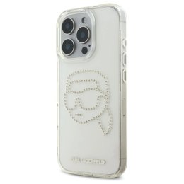 Etui Karl Lagerfeld IML Rhinestones Karl Head na iPhone 16 Pro Max 6.9